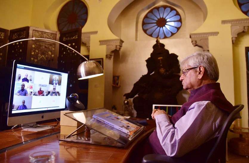 mera rajasthan lokjivan ki bangi book Virtual launch पत्रिका समूह के प्रधान संपादक गुलाब कोठारी की पुस्तक 'मेरा राजस्थान: लोक जीवन की बानगी' का वर्चुअल लोकार्पण
