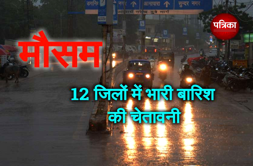 Rain Alert Rain Alert : मानसून की विदाई से पहले भारी बारिश के आसार, 12 जिलों में अलर्ट जारी