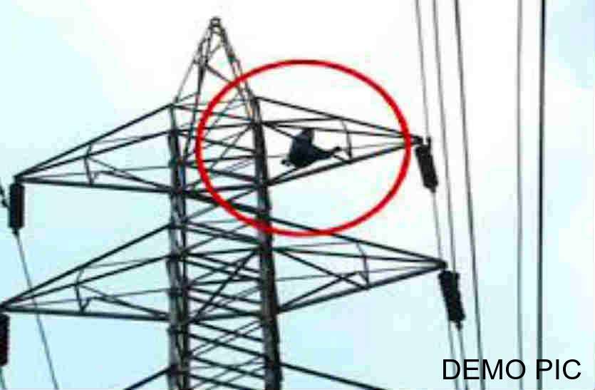 ManClimb on Tower पत्नी से नाराज पति 11 हजार केवीए बिजली के टावर पर चढ़ गया, फिर चला हाइटेंशन टावर पर हाई वोल्टेज ड्रामा