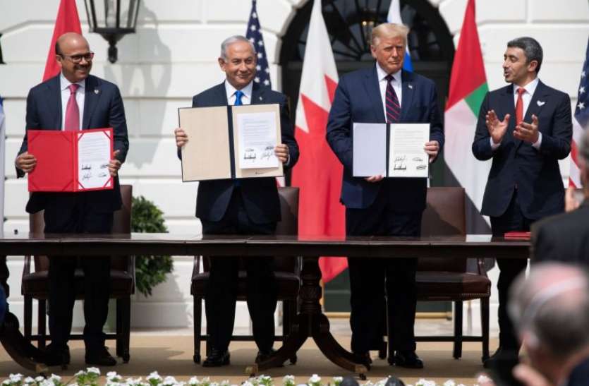 us israel uae diplomacy Donald Trump ने इजराइल की एक और अरब देश से कराई दोस्ती, बहरीन के साथ समझौेते करवाए