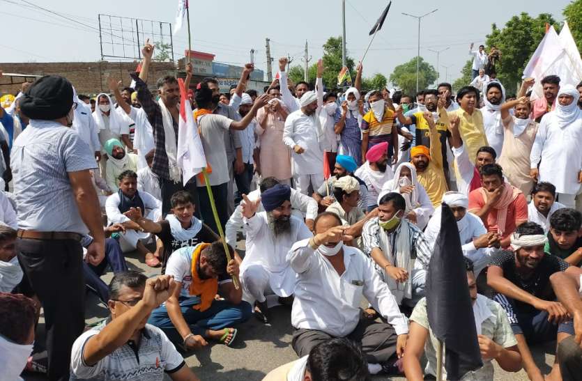 Kisan on roads highways jam in Haryana against Agriculture act latest