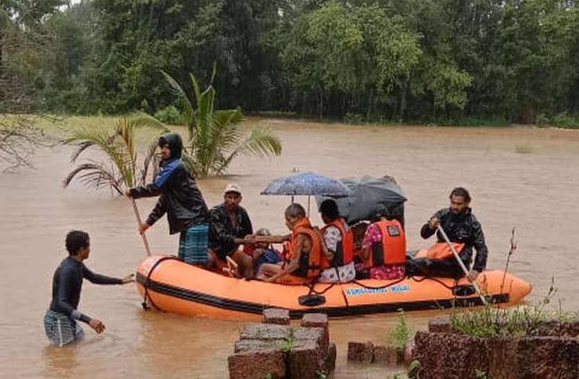 rain मूसलाधार बारिश का दौर जारी, नदियां उफान पर