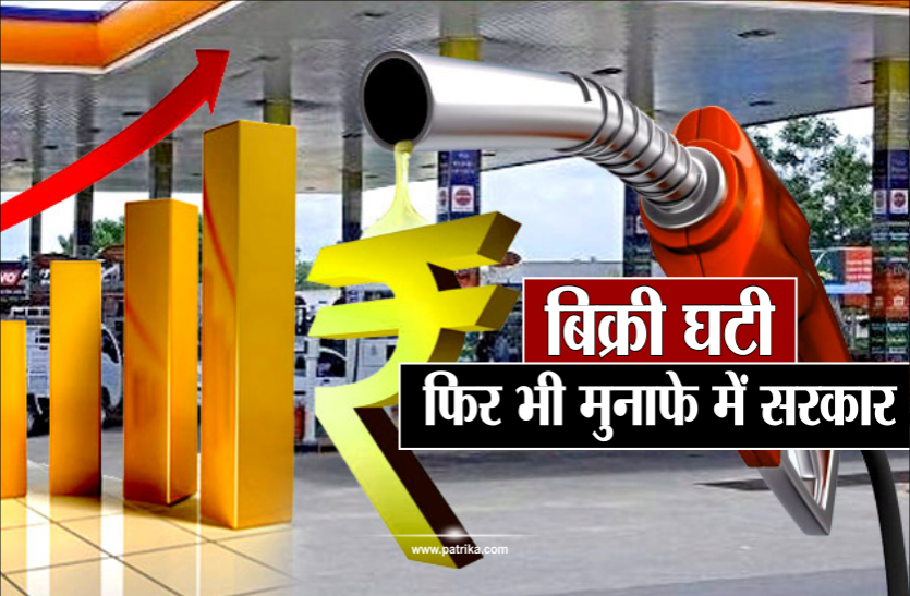 news 6 माह में 35 फीसदी घटी पेट्रोल-डीज़ल की बिक्री, फिर 7% बढ़ा सरकार का मुनाफा, जानिए वजह