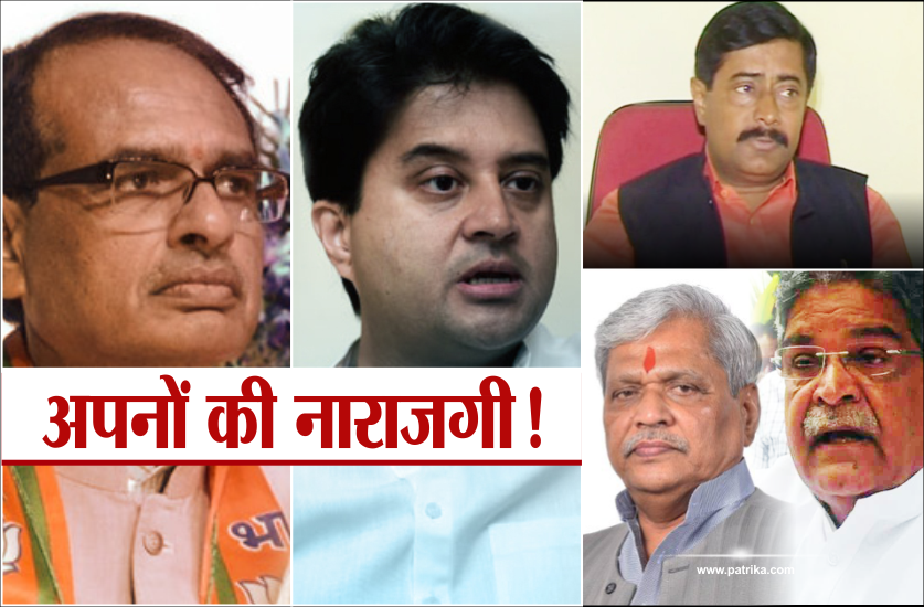 उपचुनाव: अपने ही हैं भाजपा-कांग्रेस के लिए सबसे बड़ी चुनौती, इन नेताओं ने बढ़ा दी मुश्किलें