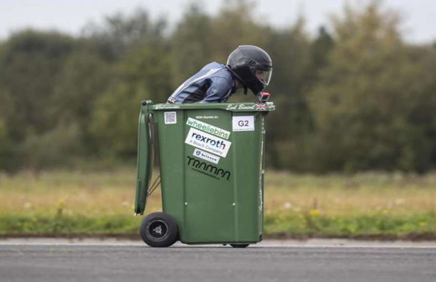 sets wheels on bin guinness world record