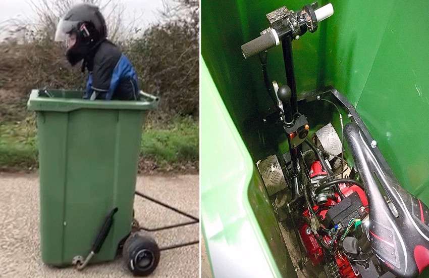 sets wheels on bin guinness world record