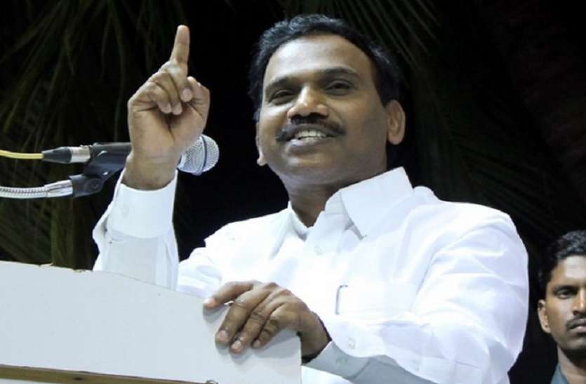 A Raja trolled for abusing party worker डीएमके नेता राजा के बिगड़े बोल... ओछे शब्द का किया इस्तेमाल