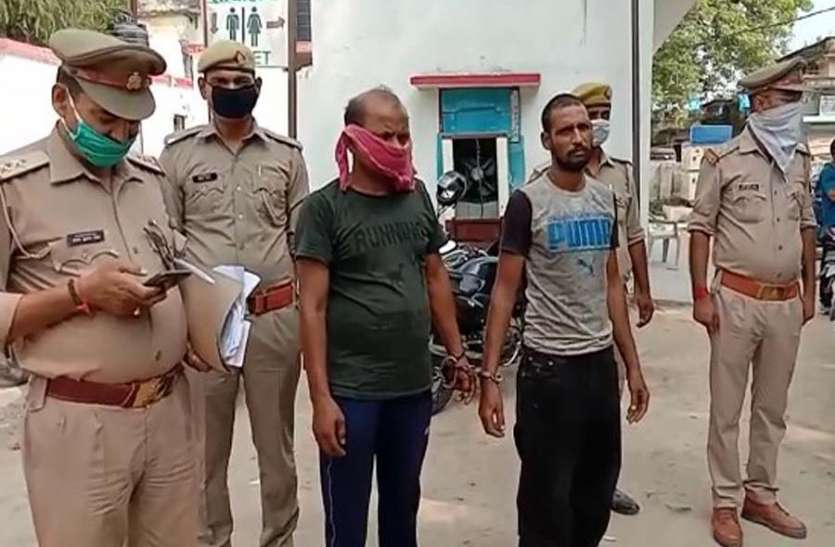azamgarh craim पुलिस मुठभेड़ में दो शातिर लुटेरे गिरफ्तार, आधा दर्जन बाइक बरामद