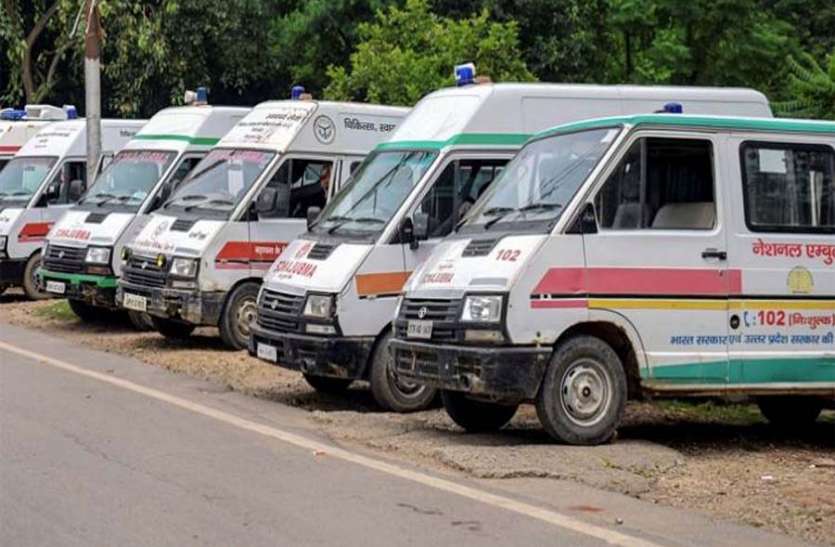 azamgarh news अब एम्बुलेंस चालक नहीं कर सकेंगे मनमानी, फोन के 5 मिनट के भीतर घर पहुंचेगी एम्बुलेंस
