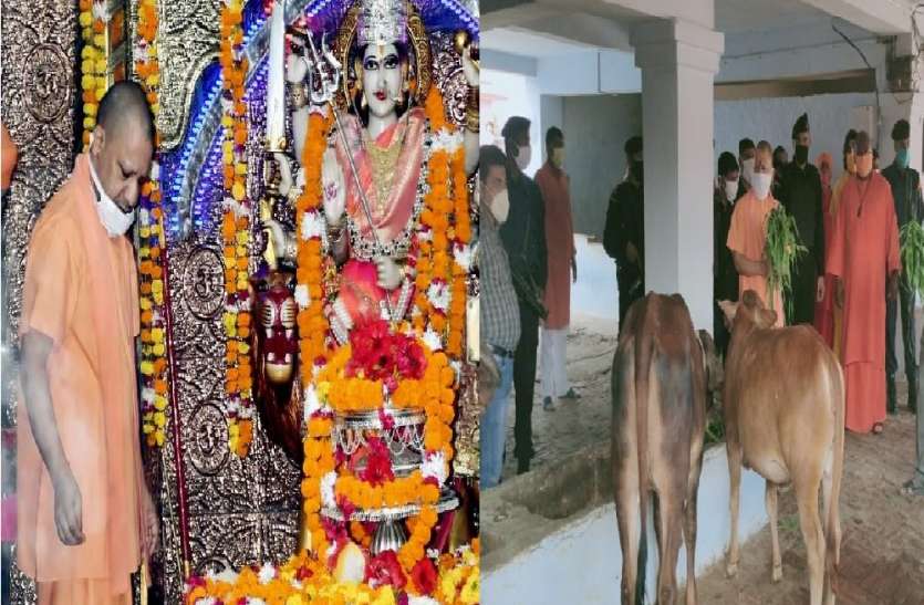 मुख्यमंत्री योगी ने शक्तिपीठ देवीपाटन मंदिर की देवी की आराधना, आदर्श गोशाला का किया उद्घाटन मुख्यमंत्री योगी ने शक्तिपीठ देवीपाटन मंदिर की देवी की आराधना, आदर्श गोशाला का किया उद्घाटन