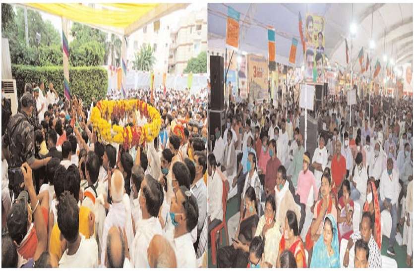 Patrika ग्वालियर के 5 थानों में भाजपा-कांग्रेस नेताओं पर कोविड नियम तोडऩे पर एफआइआर