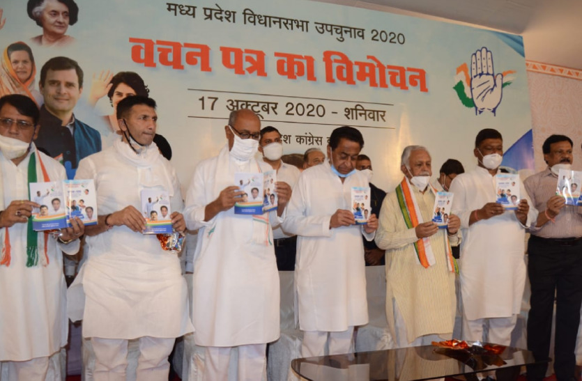nath.png कांग्रेस ने जारी किया वचन पत्र: राहुल के साथ प्रियंका की भी फोटो, किसान कर्जमाफी-बिजली बिल आधा करने का वादा