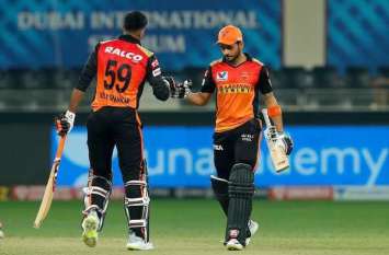 IPL 2020: Manish Pandey's quick batting, Hyderabad won IPL 2020: Manish Pandey's quick batting, Hyderabad won