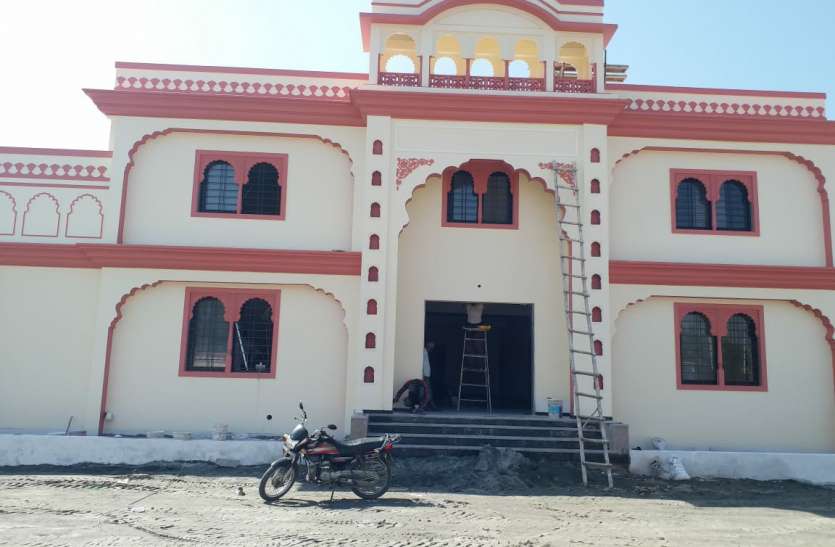 BJP's new building in Bhilwara is no less than royal palace भीलवाड़ा में भाजपा का नया भवन शाही महल से कम नहीं