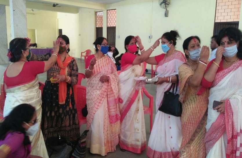 navratri mahotsav - 2020 पीहर आई देवी को ससुराल के लिए किया विदा