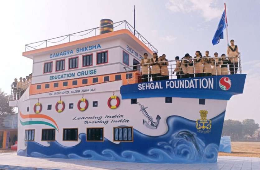 Alwar Unique Government Schools Like Train, Aeroplane And Ship अलवर के सरकारी स्कूल इतने सुन्दर, कहीं ट्रेन बनी, कहीं हवाई जहाज, अब ये फार्मूला अपनाएंगे कई राज्य