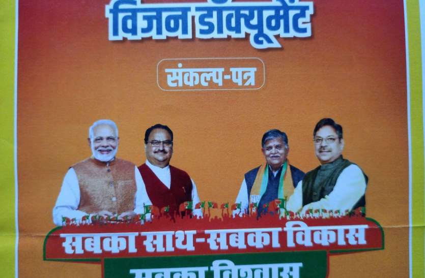 भाजपा के विजन डॉक्यूमेंट में राजे का फोटो गायब, कांग्रेस उठाने लगी सवाल भाजपा के विजन डॉक्यूमेंट में राजे का फोटो गायब, कांग्रेस उठाने लगी सवाल
