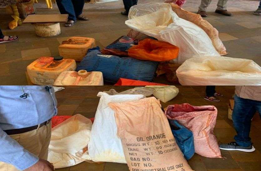 Found dangerous chemicals, 33 quintal spices confiscated in bhilwara मिले खतरनाक रसायन, 33 क्विंटल मसाले जब्त