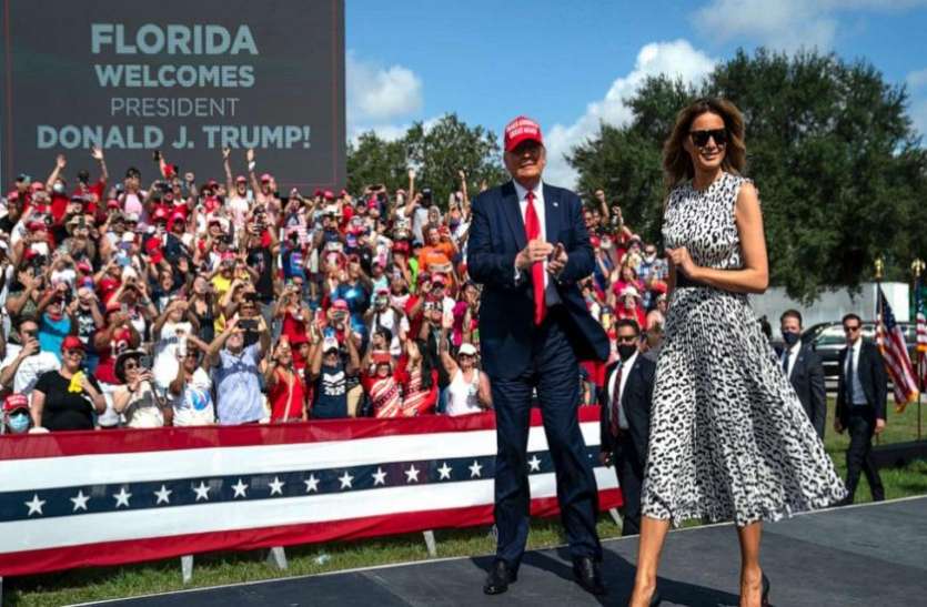 melania-donald-trump.jpg America: कोरोना केस बढ़ने पर भी राष्ट्रपति ट्रंप की रैलियों में जुट रहे हैं हजारों लोग