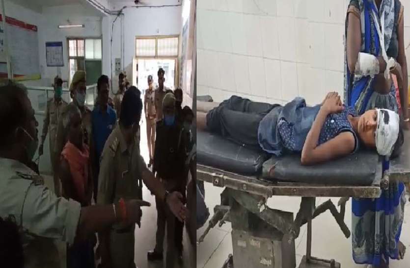 azamgarh craim मेड़ के विवाद में दो पक्ष भिड़े, अंधाधुंध फायरिंग में सात घायल