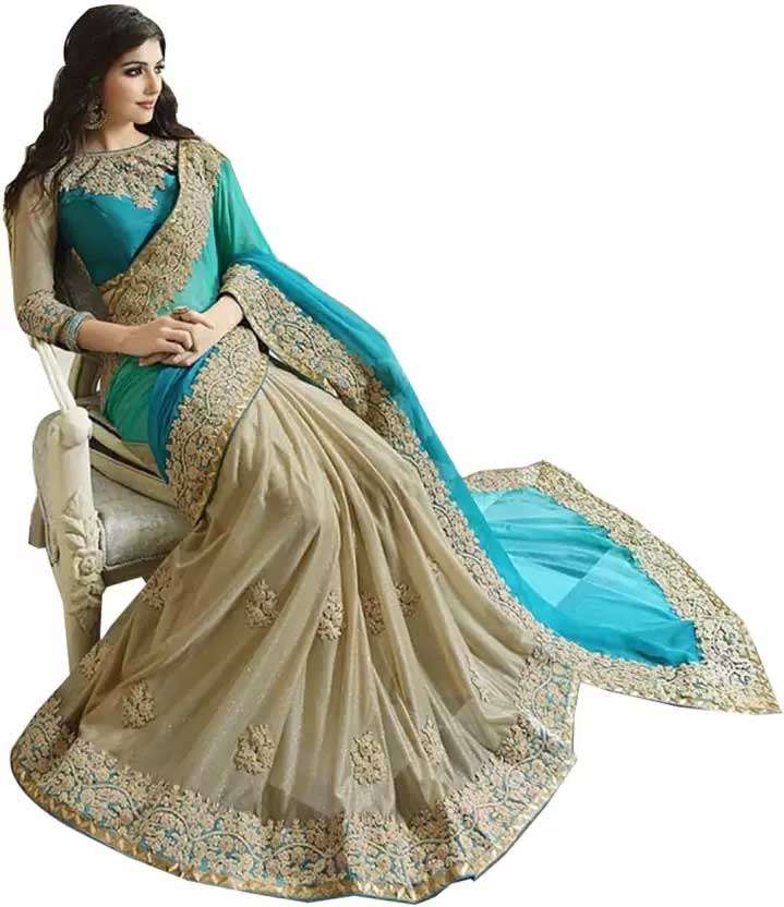 designer saree worn on Deepawali