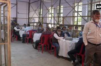 Only 20 pc counting in 4 hours, have to wait late evening for results Only 20 pc counting in 4 hours, have to wait late evening for results