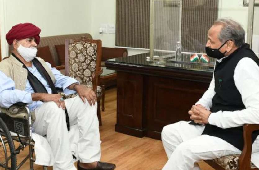 kirori singh bainsla tests positive for coronavirus किरोड़ी सिंह बैंसला कोविड पॉजिटिव, आईडीएस सेंटर में भर्ती, सीएम से की थी मुलाकात