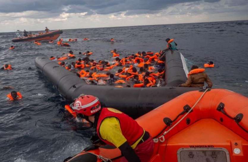 Libya boats capsize Libya: खुम्स तट के पास नाव के डूबने से 74 प्रवासी लोगों की मौत