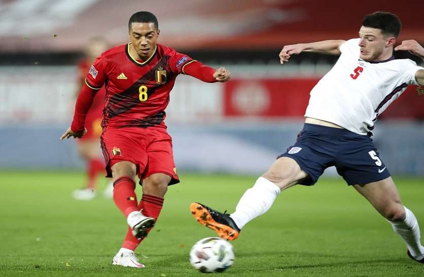 नेशनल लीग फाइनल्स : बेल्जियम 2-0 से जीता, फाइनल की दौड़ से बाहर इंग्लैंड नेशनल लीग फाइनल्स : बेल्जियम 2-0 से जीता, फाइनल की दौड़ से बाहर इंग्लैंड