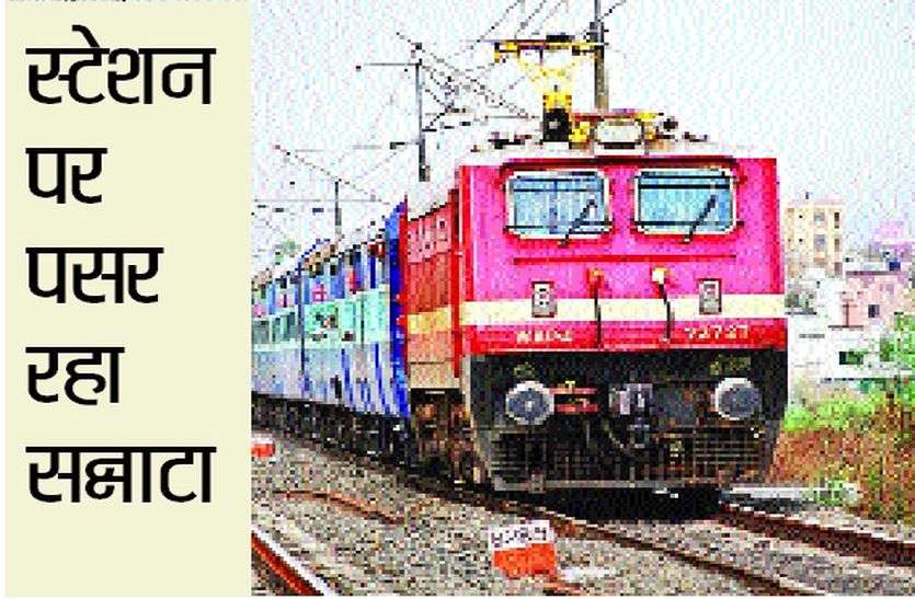ट्रेनों की आवाजाही बंद होने से स्टेशन पर पसर रहा सन्नाटा ट्रेनों की आवाजाही बंद होने से स्टेशन पर पसर रहा सन्नाटा
