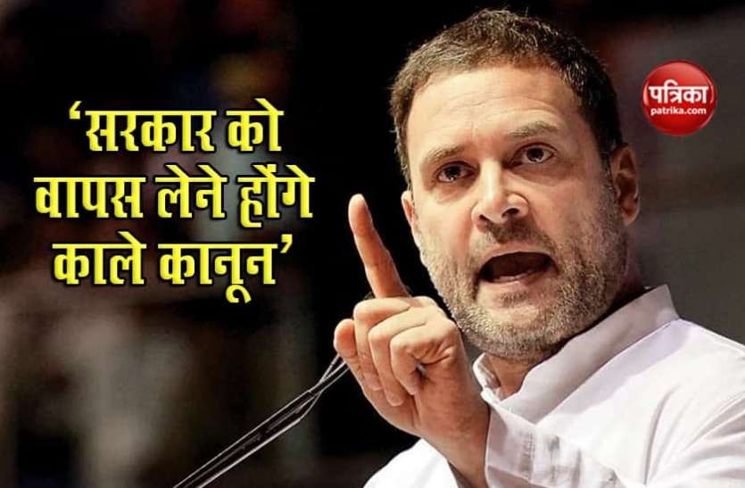 Farmer Protest को Rahul Gandhi का समर्थन- केंद्र को वापस लेने होंगे काले कानून Farmer Protest को Rahul Gandhi का समर्थन- केंद्र को वापस लेने होंगे काले कानून