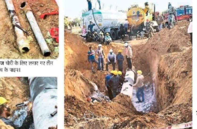 oil_theft.jpg जमीन के 5 फीट नीचे लाइन से ऑयल चोरी, ऊपर बन गया मकान, 12 घंटे खुदाई के बाद खुलासा