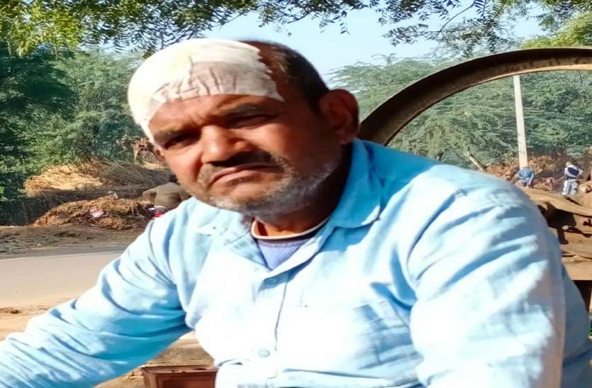 पिकअप में टक्कर मार भाग निकले तस्कर, पशुपालक में घायल पिकअप में टक्कर मार भाग निकले तस्कर, पशुपालक में घायल