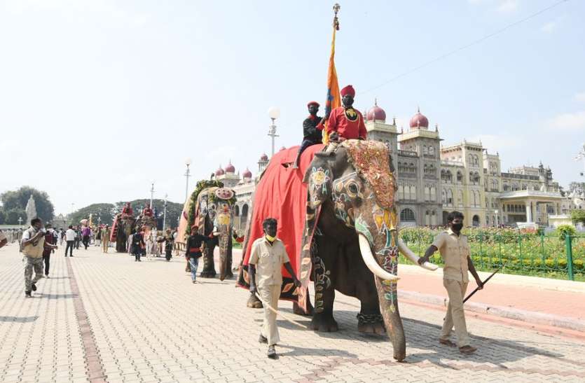 mysuru_dasara_08.jpg मैसूरु में कोरोना के मामले घटे फिर भी पर्यटक बेहद कम