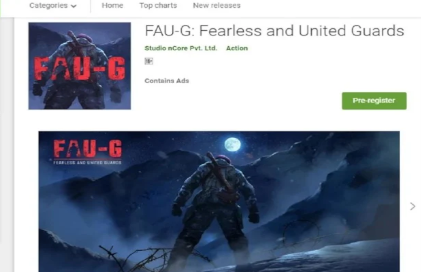 Pre Registration Start For FAUG Game On Google Play Store ...