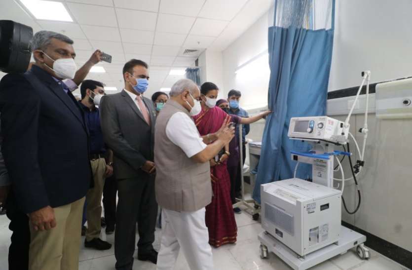 नवनिर्मित किडनी अस्पताल में कोरोना के उपचार के लिए 418 बेड नवनिर्मित किडनी अस्पताल में कोरोना के उपचार के लिए 418 बेड