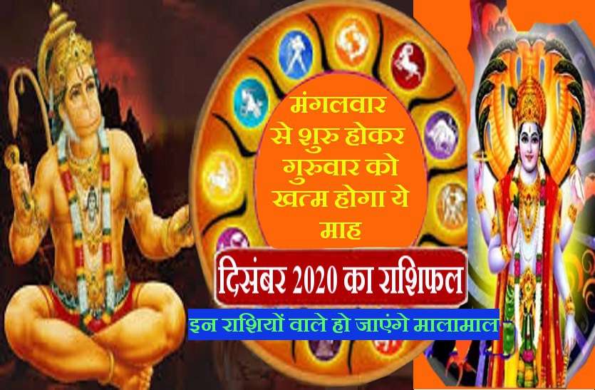 Indian Astrology: MONTHLY HOROSCOPE WITH NUMEROLOGY of December 2020 in hindi with Hindu panchang दिसंबर 2020 का राशिफल: इन राशियों का साल के आखिरी महीने में चमक सकता है भाग्य