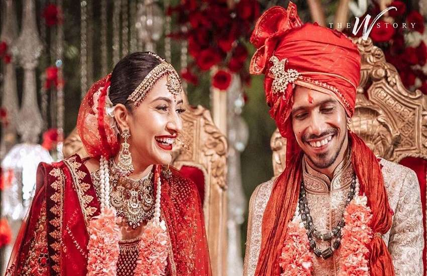 YouTuber Dhanashree Marries Cricketer Yuzvendra Chahal - यूट्यूबर Dhanashree  Verma ने क्रिकेटर युजवेंद्र चहल संग रचाई शादी, देखें कपल की पहली तस्वीर |  Patrika News