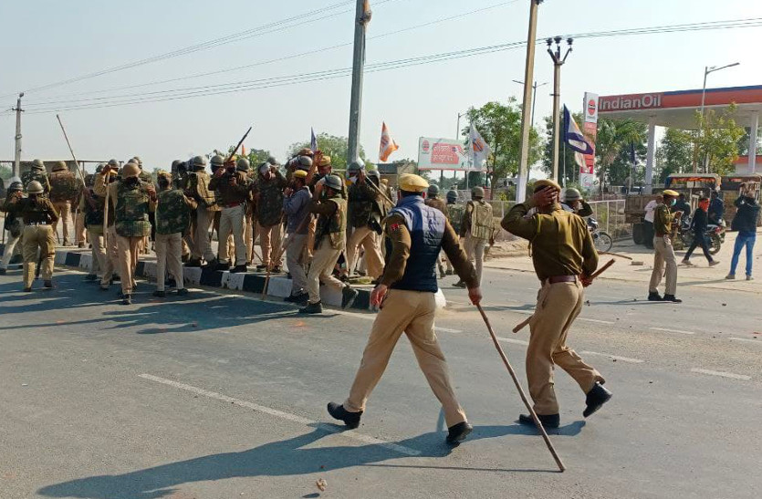 Angry Villagers Jammed Highway Over Youth Death In Bhilwara युवक की मौत से गुस्साए ग्रामीणों 6675