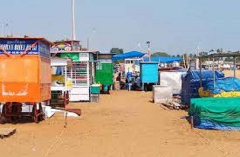 Smart carts for Marina beach लाल, पीले, हरे, नारंगी, नीले व बैंगनी रंग के स्मार्ट ठेलों पर बिकेगा सामान