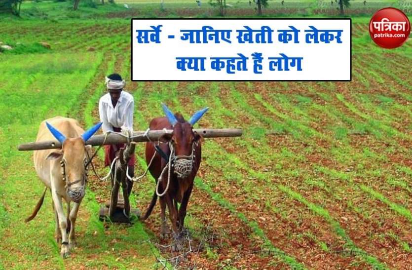 सर्वे - जानिए खेती को लेकर क्या कहते हैं लोग सर्वे - जानिए खेती को लेकर क्या कहते हैं लोग