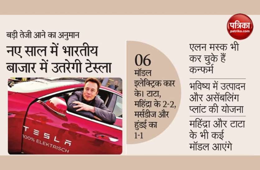 Tesla will entry in Indian car Market नए साल में भारतीय बाजार में दस्तक देगी Tesla, महिंद्रा-टाटा समेत कई कंपनियों को मिलेगी कड़ी चुनौती