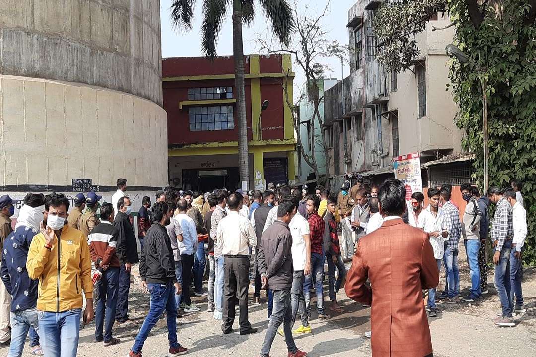 यूथ कांग्रेस का विरोध प्रदर्शन