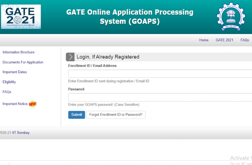 gate_2021.png GATE 2021 Admit Card जारी, परीक्षा के हॉल टिकट एक ही क्लिक में यहां करें डाउनलोड