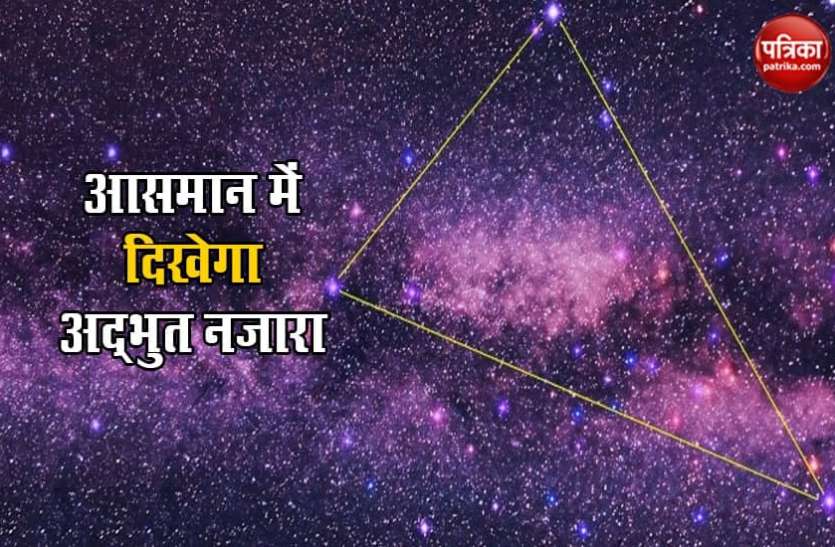 triangle1.jpg 9 और 10 जनवरी की रात आसमान में दिखेगा अद्भुत नजारा, तीन ग्रहों के संगम से बनेगा त्रिकोण