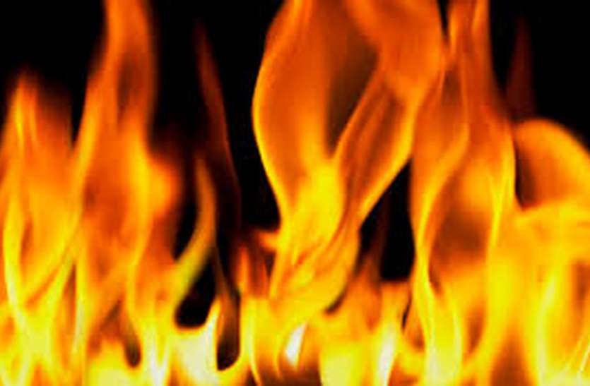 fire पशुशाला में आग, 16 गाय-बछड़ा व एक घोड़ी की मौत