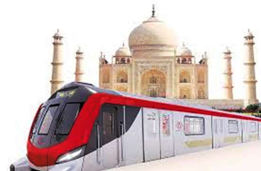Agra Metro आगरा मेट्रो स्टेशनों पर दिखेगी ताजमहल, आगरा किला और सिकंदरा की झलक