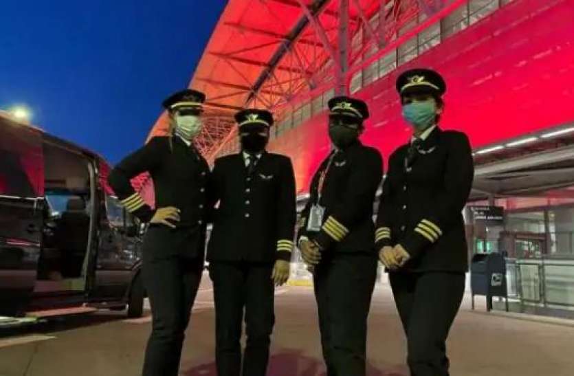 Women Pilot Air India Air India की महिला पायलटों ने रचा इतिहास, दुनिया की सबसे लंबी उड़ान की पूरी