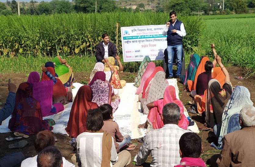 किसानों को दी सरसों की उन्नत किस्म की जानकारी किसानों को दी सरसों की उन्नत किस्म की जानकारी