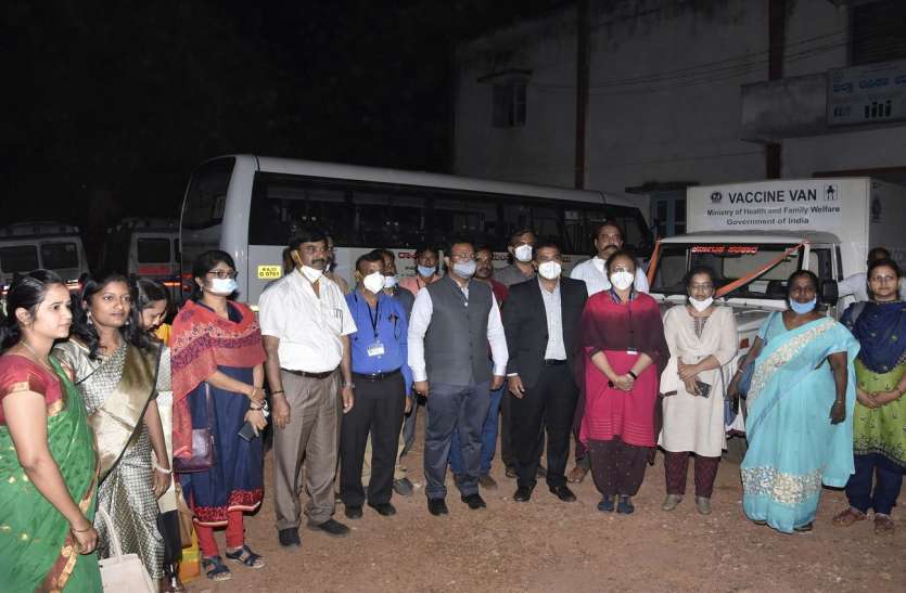 कोविशील्ड की खेप धारवाड़ पहुंची कोविशील्ड की खेप धारवाड़ पहुंची